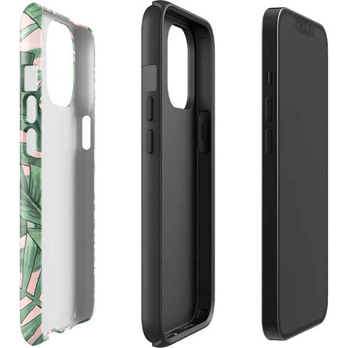 Spring Palm Leaves iPhone 14 Pro Max Impact Case