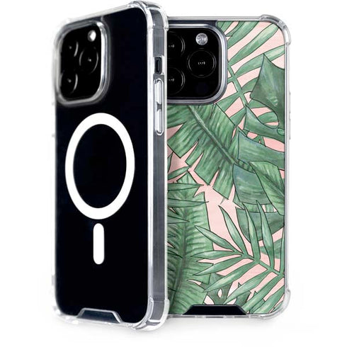 Spring Palm Leaves iPhone 14 Pro Max MagSafe Case
