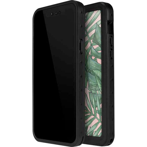 Spring Palm Leaves iPhone 14 Pro Waterproof Case