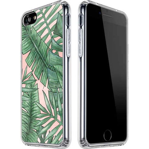 Spring Palm Leaves iPhone SE (2nd & 3rd Gen) Clear Case
