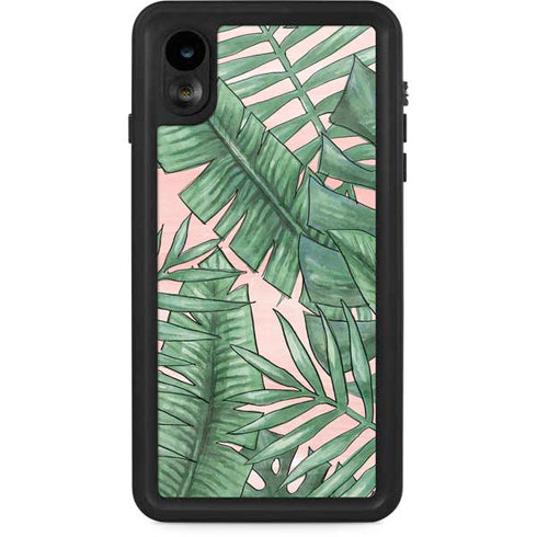 Spring Palm Leaves iPhone XR Waterproof Case