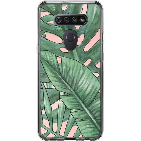 Spring Palm Leaves LG K51/Q51 Clear Case