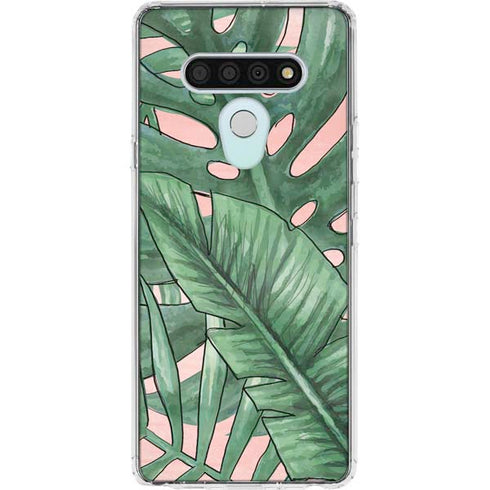 Spring Palm Leaves LG Stylo 6 Clear Case