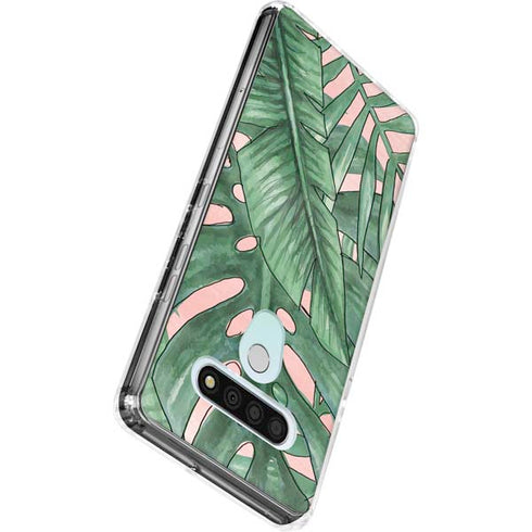 Spring Palm Leaves LG Stylo 6 Clear Case