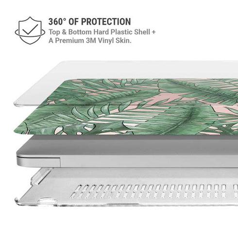 Spring Palm Leaves MacBook Air 13in M1 (2021) Case plus Skin