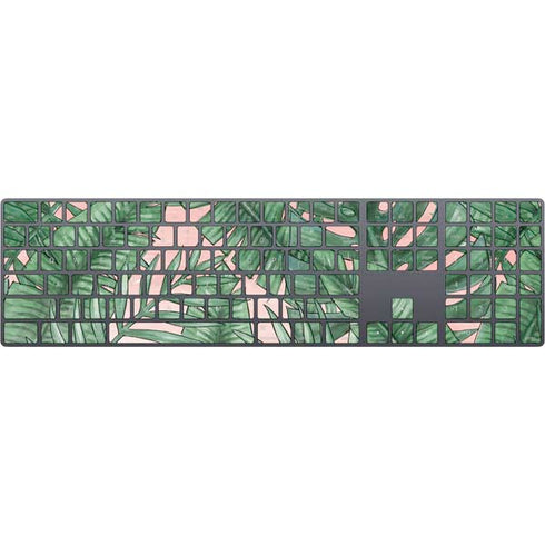 Spring Palm Leaves Magic Keyboard with Numeric Keypad Skin
