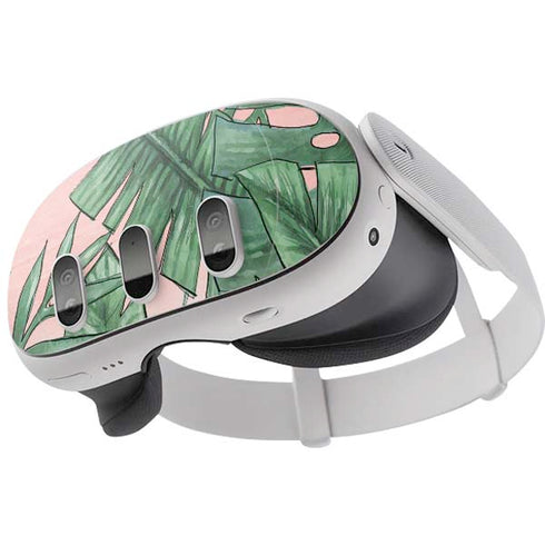 Spring Palm Leaves Meta Quest 3 Skin
