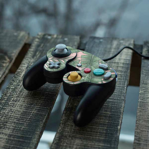 Spring Palm Leaves Nintendo GameCube Controller Skin