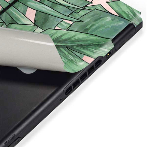 Spring Palm Leaves Nintendo Switch Bundle Skin