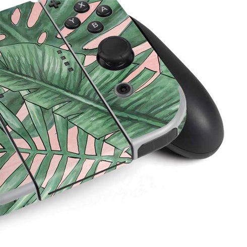 Spring Palm Leaves Nintendo Switch OLED (2021) Skin
