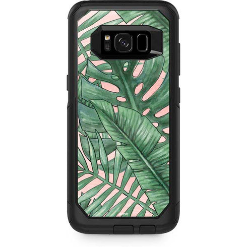 Spring Palm Leaves Otterbox Commuter Galaxy Skin
