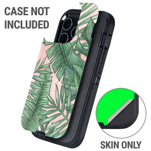 Spring Palm Leaves Otterbox Defender iPhone Skin