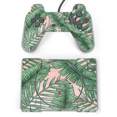 Spring Palm Leaves PlayStation Classic Bundle Skin