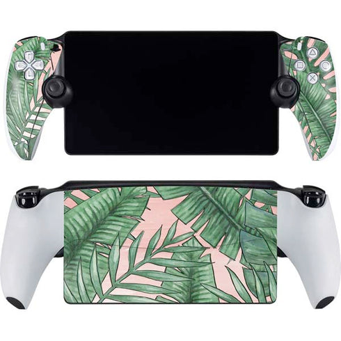 Spring Palm Leaves PlayStation Portal Remote Player Skin