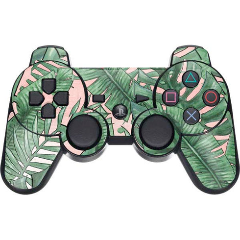 Spring Palm Leaves PS3 Dual Shock wireless controller Skin