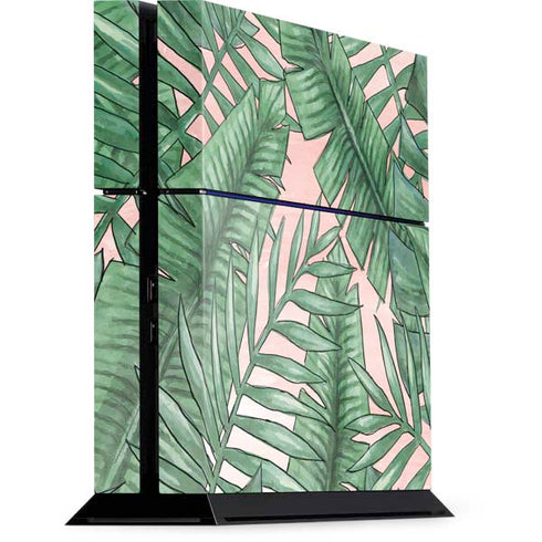Spring Palm Leaves PS4 Console Skin