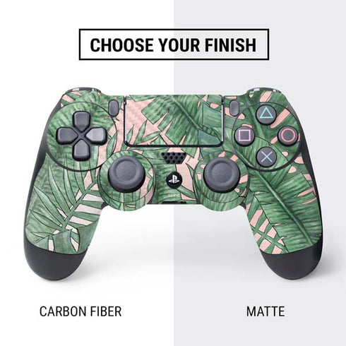 Spring Palm Leaves PS4 Controller Skin