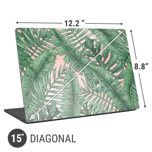 Spring Palm Leaves Universal Laptop 15in (12.2 x 8.8in) Skin