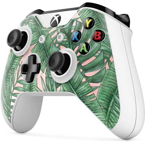 Spring Palm Leaves Xbox One S All-Digital Edition Bundle Skin