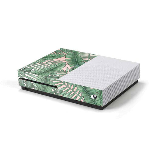 Spring Palm Leaves Xbox One S Console Skin