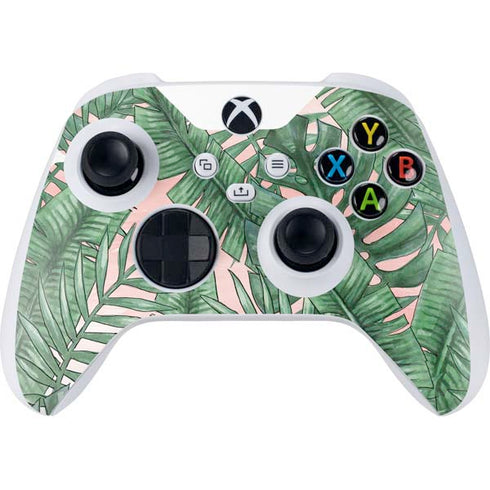 Spring Palm Leaves Xbox Series S Controller Skin