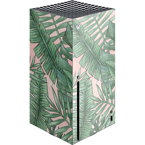 Spring Palm Leaves Xbox Series X Console Skin