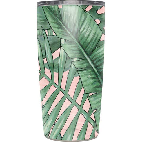 Spring Palm Leaves Yeti 20oz Tumbler Skin