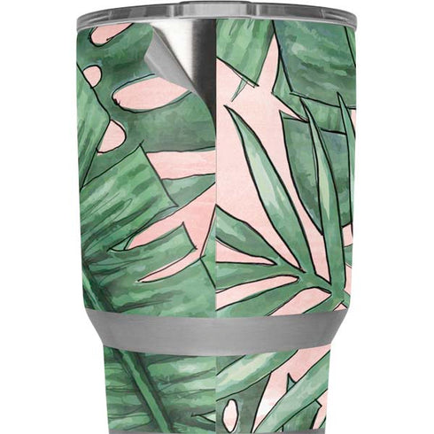 Spring Palm Leaves Yeti 20oz Tumbler Skin