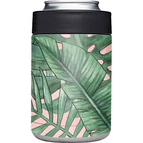 Spring Palm Leaves Yeti Colster Can Insulator Skin