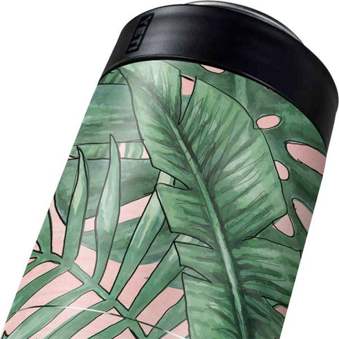 Spring Palm Leaves Yeti Colster Can Insulator Skin