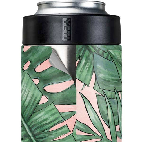 Spring Palm Leaves Yeti Colster Can Insulator Skin
