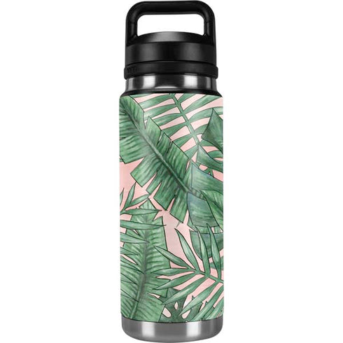 Spring Palm Leaves YETI Rambler 26oz Bottle Skin