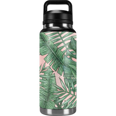 Spring Palm Leaves YETI Rambler 36oz Bottle Skin