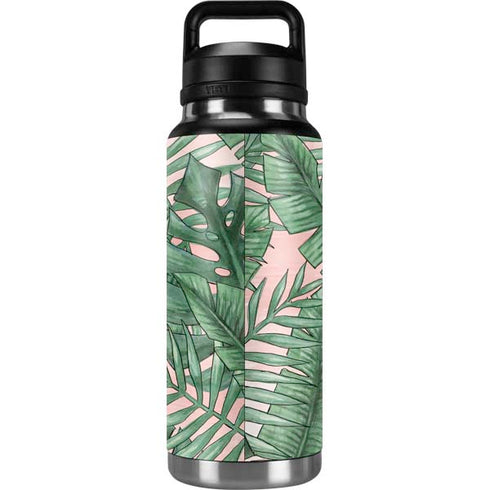 Spring Palm Leaves YETI Rambler 36oz Bottle Skin