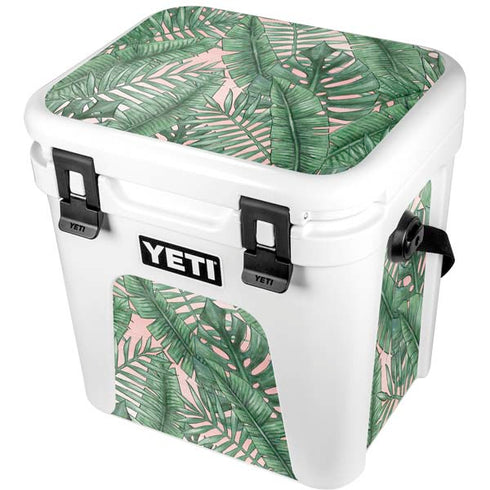 Spring Palm Leaves YETI Roadie 24 Hard Cooler Skin