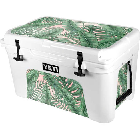 Spring Palm Leaves YETI Tundra 45 Hard Cooler Skin