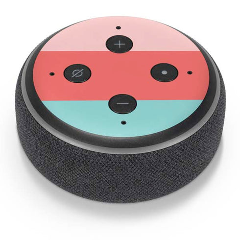 Spring Stripes Amazon Echo Dot Skin