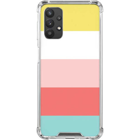 Spring Stripes Galaxy A32 5G Clear Case