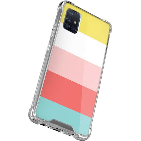 Spring Stripes Galaxy A71 5G Clear Case