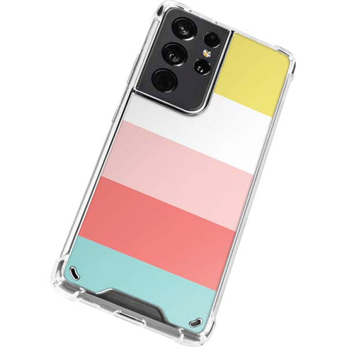 Spring Stripes Galaxy S21 Ultra 5G Clear Case