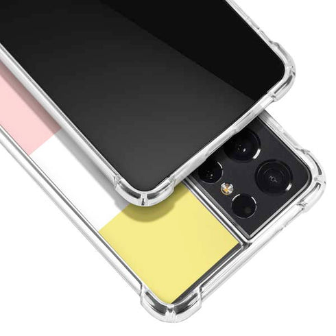 Spring Stripes Galaxy S21 Ultra 5G Clear Case