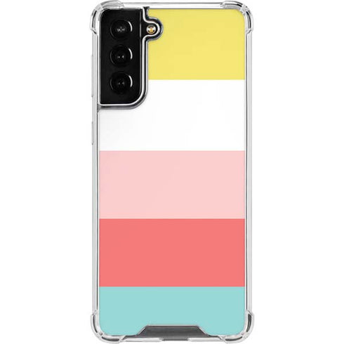 Spring Stripes Galaxy S22 Plus Clear Case