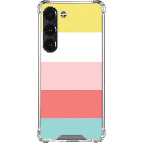 Spring Stripes Galaxy S23 Clear Case