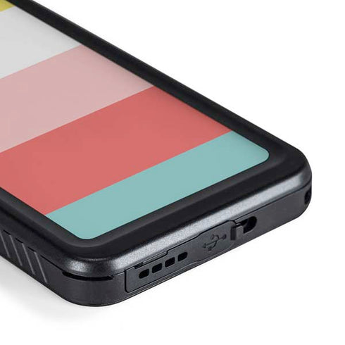 Spring Stripes Galaxy S23 Plus Waterproof Case