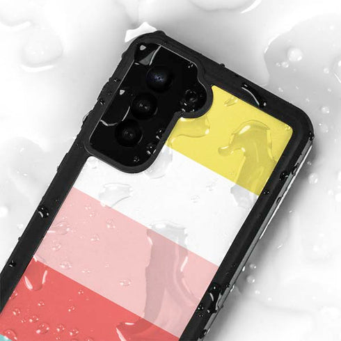 Spring Stripes Galaxy S23 Plus Waterproof Case