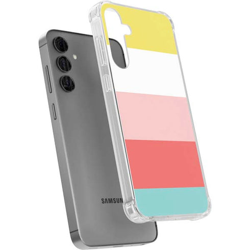 Spring Stripes Galaxy S24 Plus Clear Case