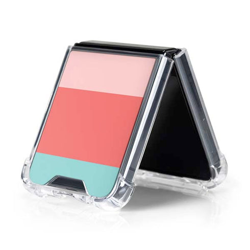 Spring Stripes Galaxy Z Flip5 5G Clear Case