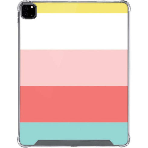 Spring Stripes iPad Pro 12.9in (2020) Clear Case
