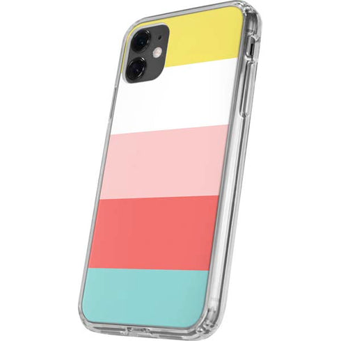 Spring Stripes iPhone 11 Clear Case