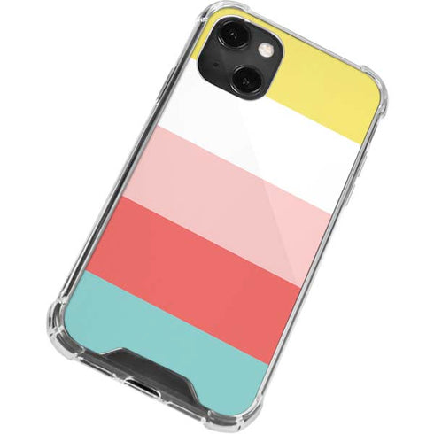 Spring Stripes iPhone 14 Plus Clear Case